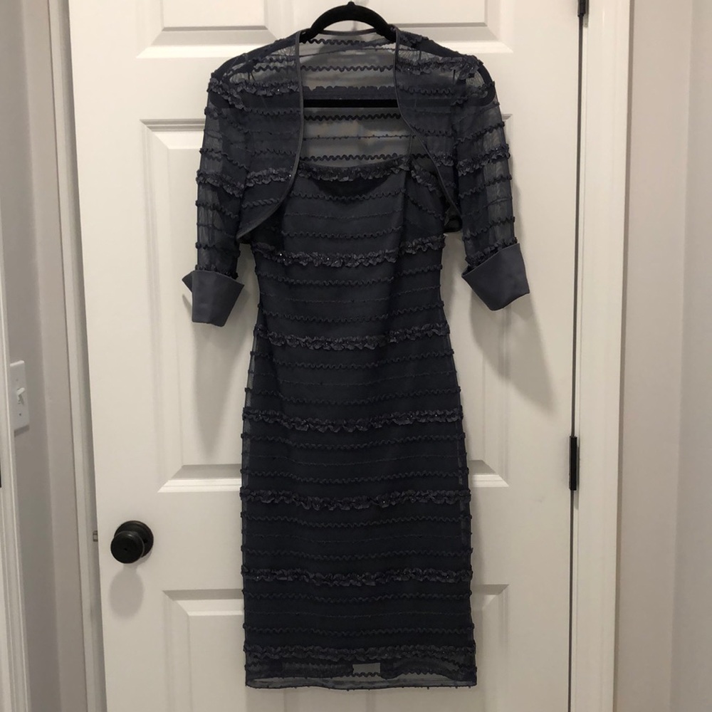 NWT - Beautiful Sparkly Charcoal Gray Dress